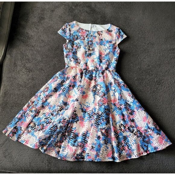 MAX&Co. Spring fit & flare cap sleeves dress nwt size small - Picture 1 of 7